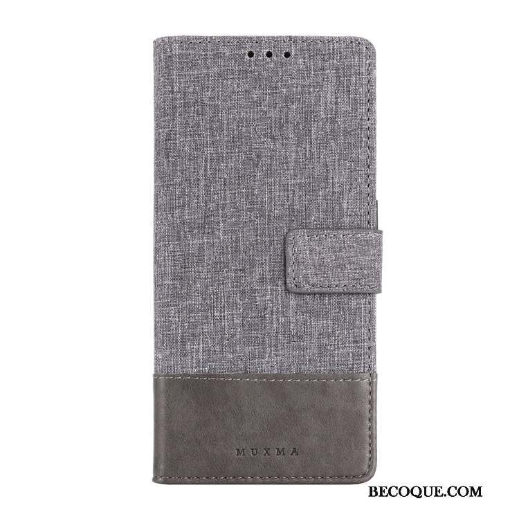 Nokia 7.2 Incassable Pu Étui En Cuir Coque De Téléphone Tissu Clamshell