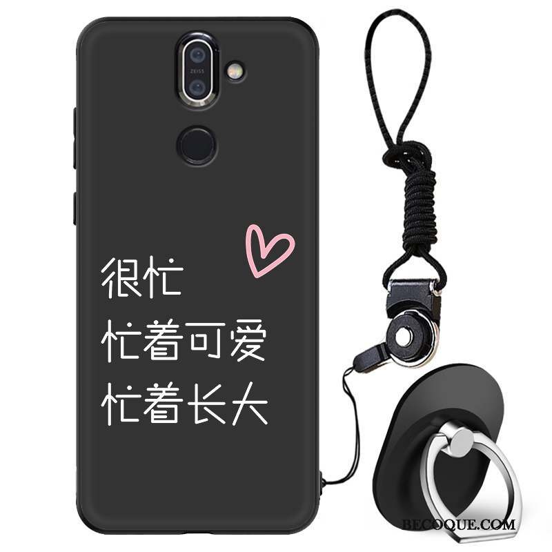 Nokia 7 Plus Coque Fluide Doux Incassable Tout Compris Délavé En Daim Mode Tendance