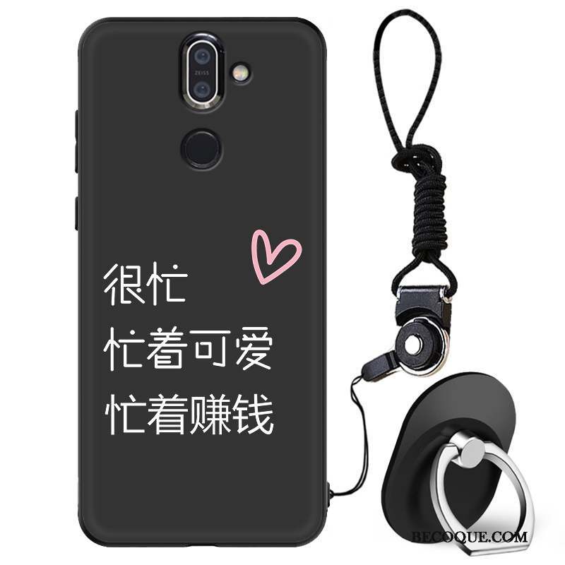 Nokia 7 Plus Coque Fluide Doux Incassable Tout Compris Délavé En Daim Mode Tendance