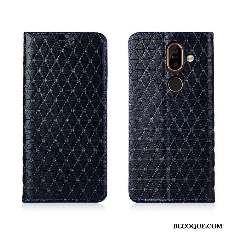 Nokia 7 Plus Coque Housse Plaid Incassable Téléphone Portable Fluide Doux Nouveau