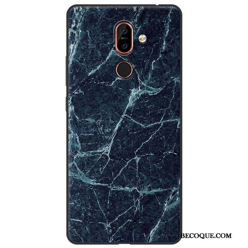 Nokia 7 Plus Fluide Doux Grain De Bois Coque De Téléphone Protection Tout Compris Étui