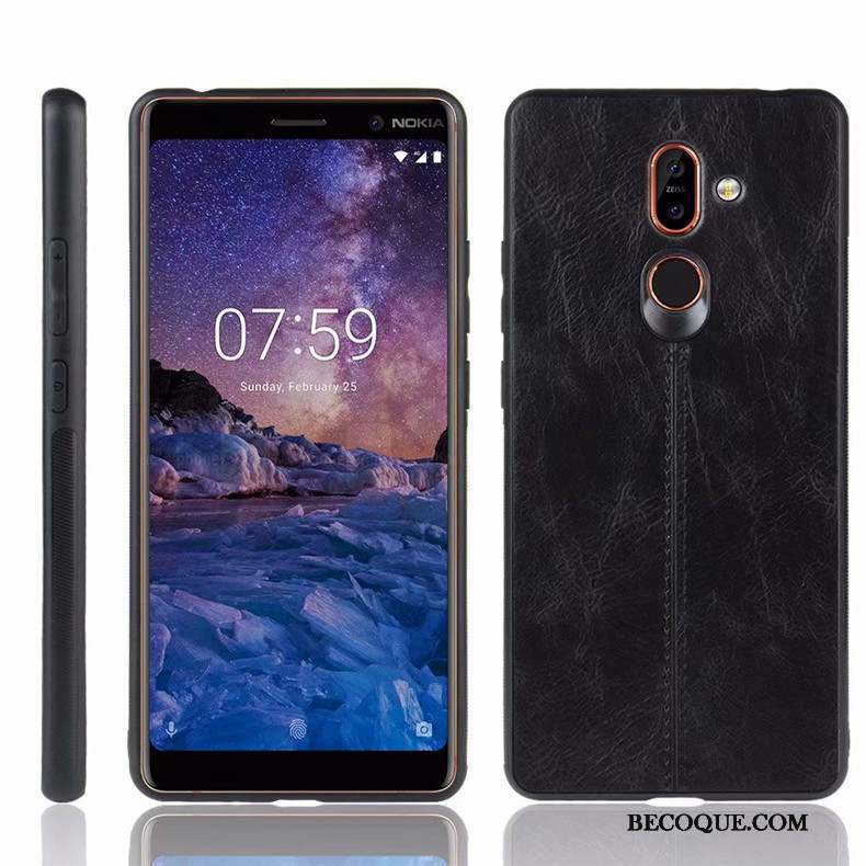 Nokia 7 Plus Incassable Coque De Téléphone Bleu Étui Protection Téléphone Portable