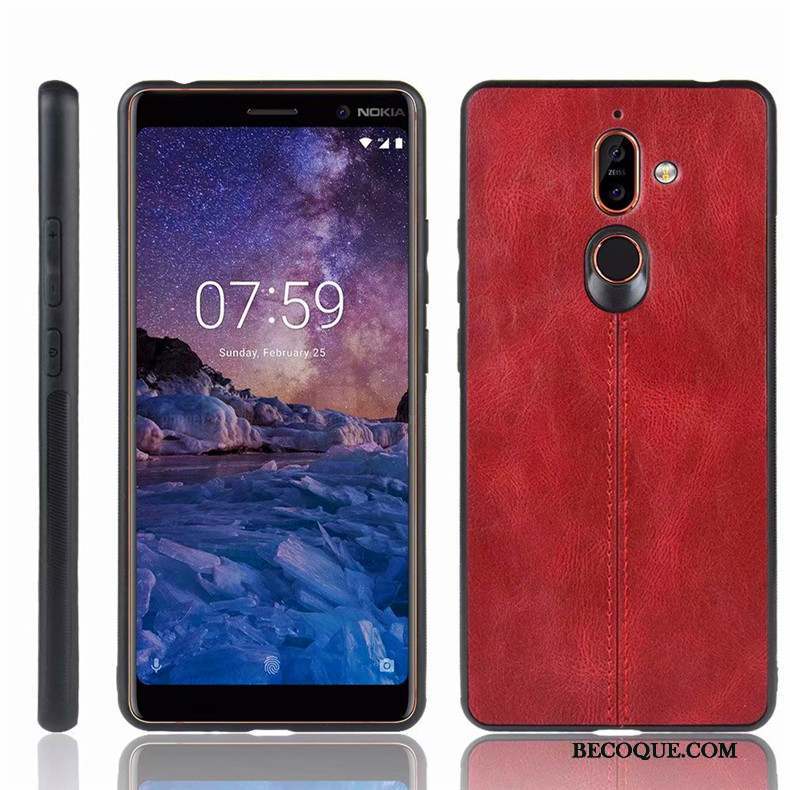 Nokia 7 Plus Incassable Coque De Téléphone Bleu Étui Protection Téléphone Portable