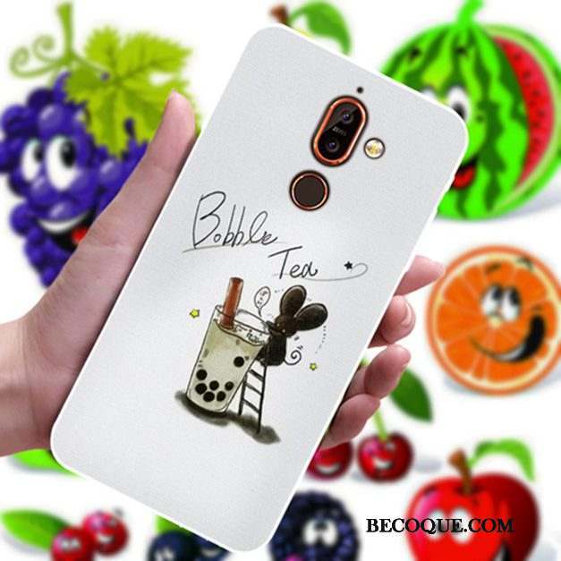 Nokia 7 Plus Motif Coque De Téléphone Incassable Personnalisé Fleur Charmant