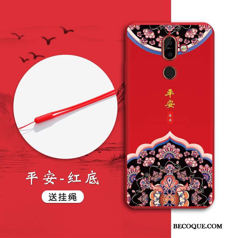 Nokia 7 Plus Tout Compris Tendance Étui Incassable Style Chinois Coque