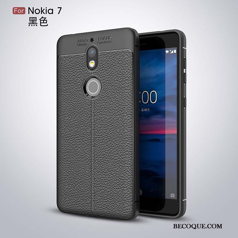 Nokia 7 Silicone Coque De Téléphone Incassable Fluide Doux Étui