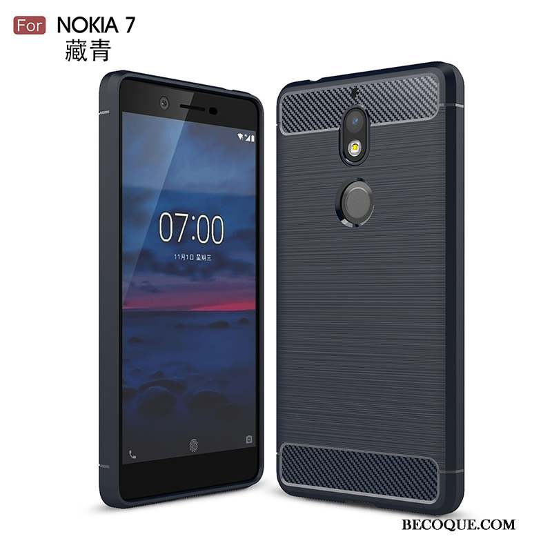 Nokia 7 Silicone Coque De Téléphone Incassable Fluide Doux Étui