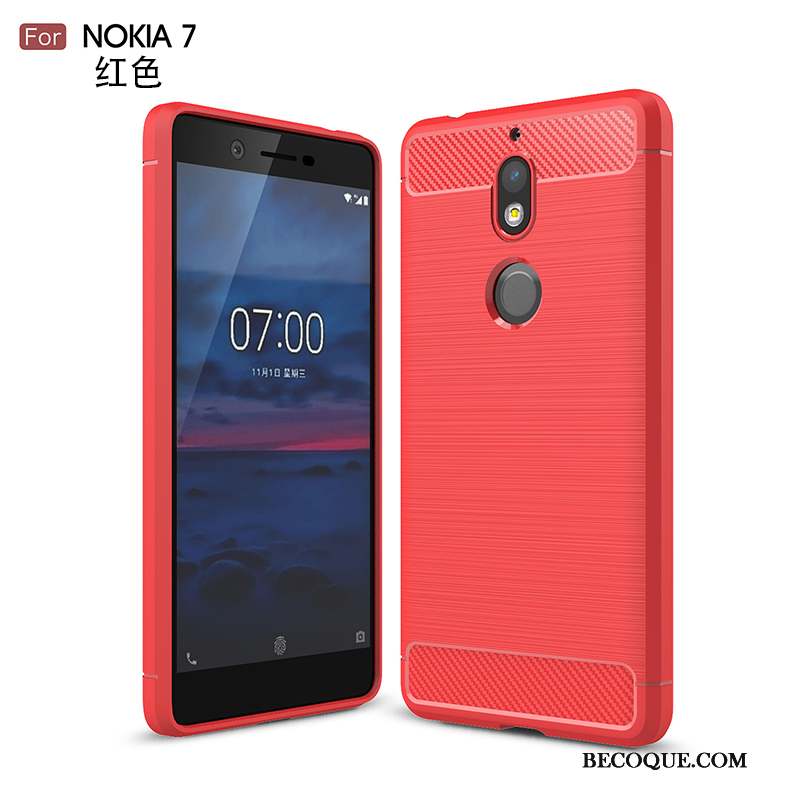 Nokia 7 Silicone Coque De Téléphone Incassable Fluide Doux Étui