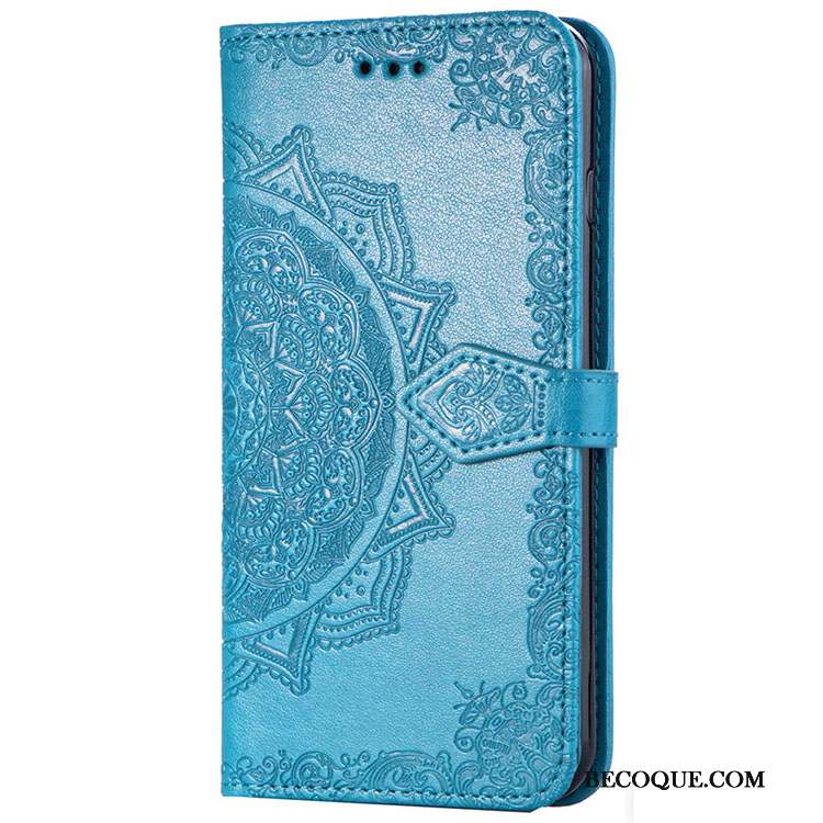 Nokia 8.1 Bleu Étui En Cuir Coque De Téléphone Fluide Doux Housse Incassable