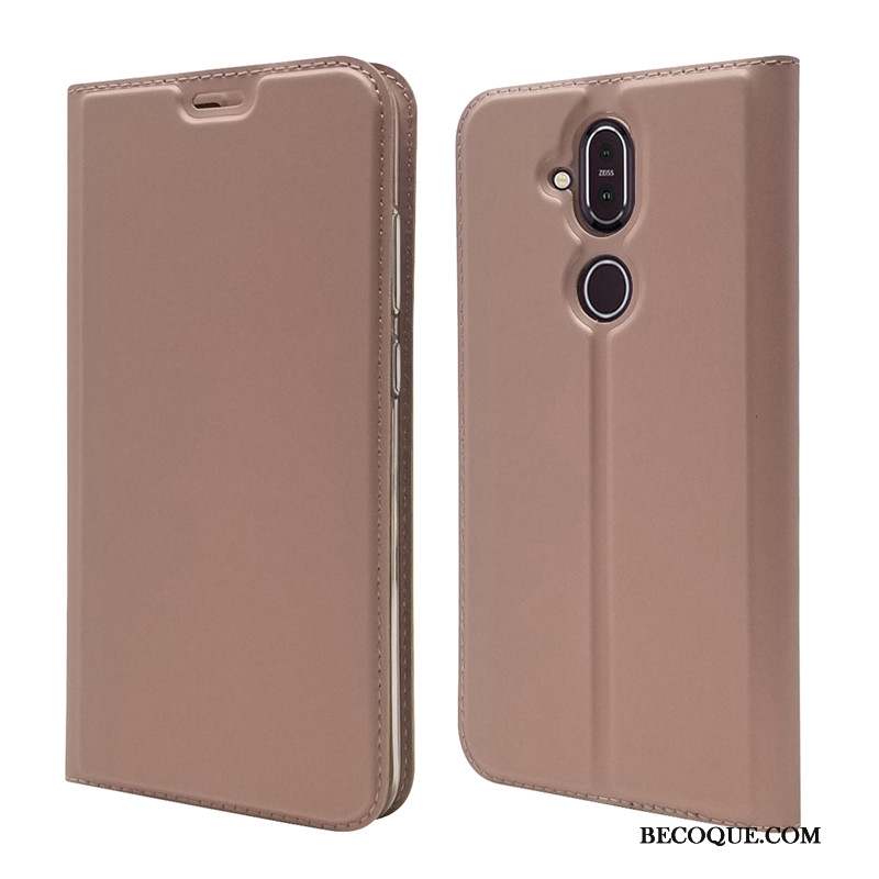 Nokia 8.1 Housse Carte Protection Étui En Cuir Coque Incassable