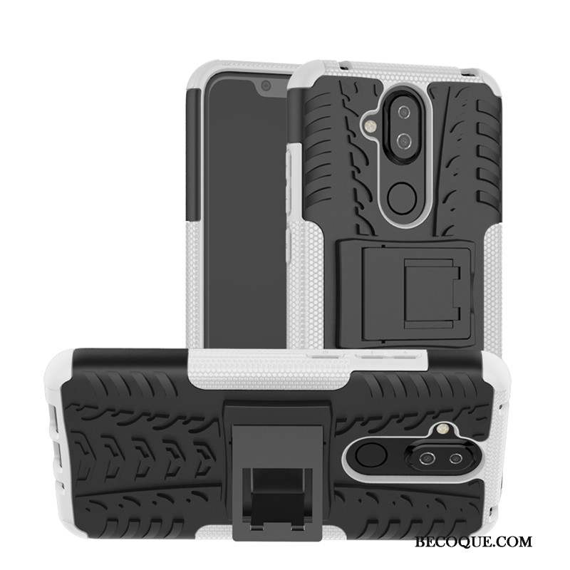 Nokia 8.1 Protection Coque De Téléphone Silicone Support Incassable Étui