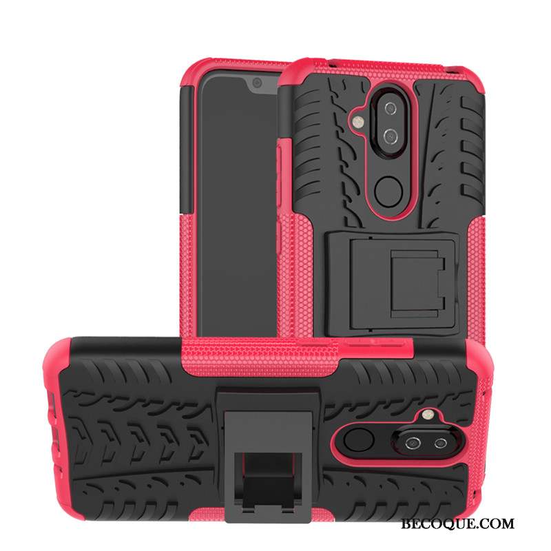 Nokia 8.1 Protection Coque De Téléphone Silicone Support Incassable Étui