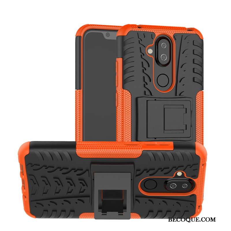 Nokia 8.1 Protection Coque De Téléphone Silicone Support Incassable Étui