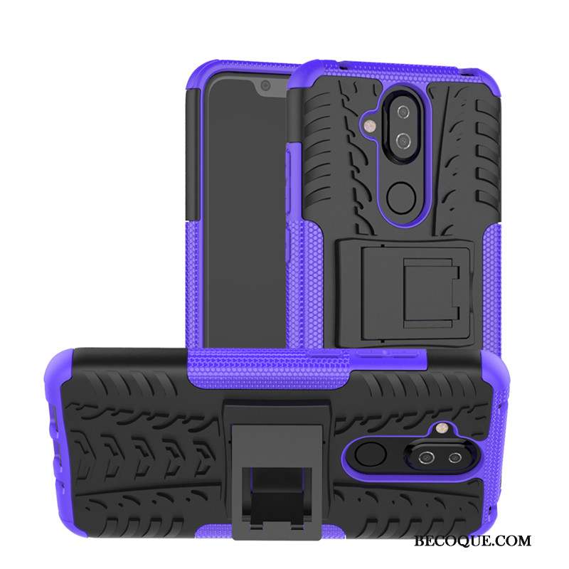 Nokia 8.1 Protection Coque De Téléphone Silicone Support Incassable Étui