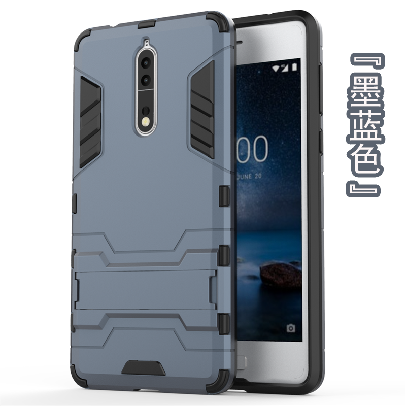 Nokia 8 Coque Bleu De Téléphone Support Incassable Difficile