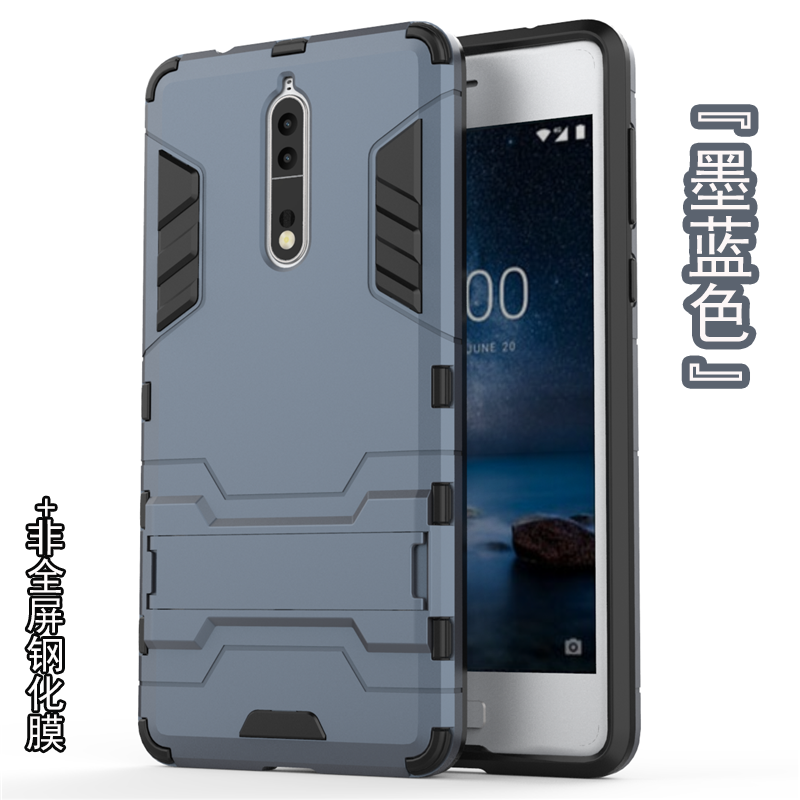 Nokia 8 Coque Bleu De Téléphone Support Incassable Difficile