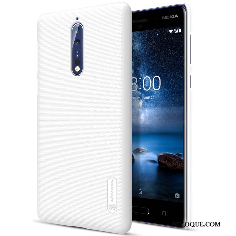 Nokia 8 Coque De Téléphone Protection Difficile Noir Or Étui