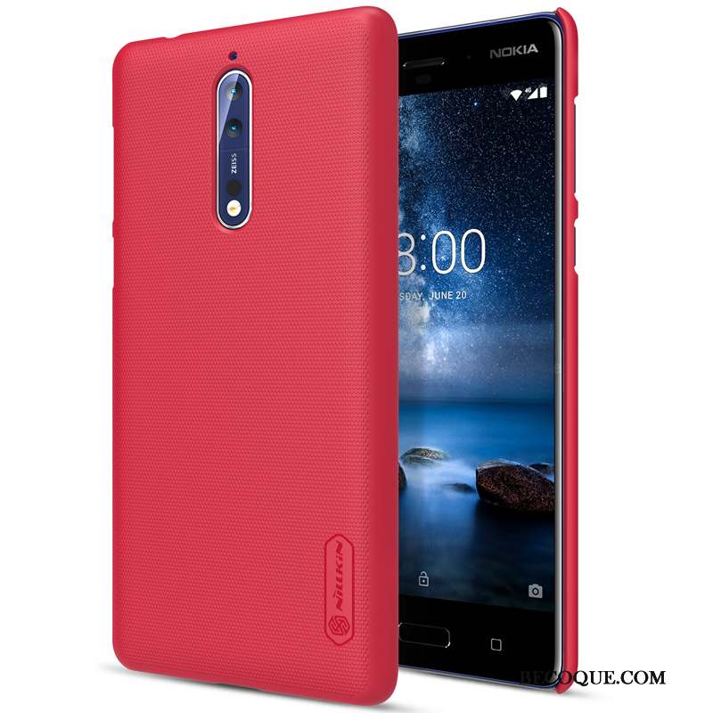 Nokia 8 Coque De Téléphone Protection Difficile Noir Or Étui