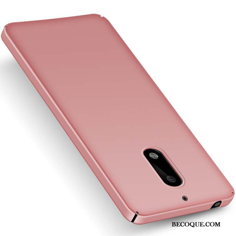 Nokia 8 Coque Délavé En Daim Créatif Boucle Simple Étui Rouge