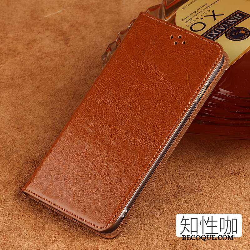 Nokia 8 Coque Marque De Tendance Tout Compris Cuir Véritable Luxe Étui Vin Rouge