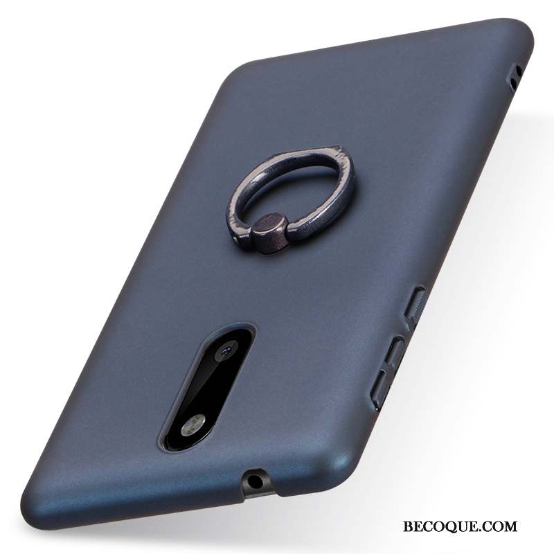 Nokia 8 Coque Support Délavé En Daim Étui Boucle Légères Difficile