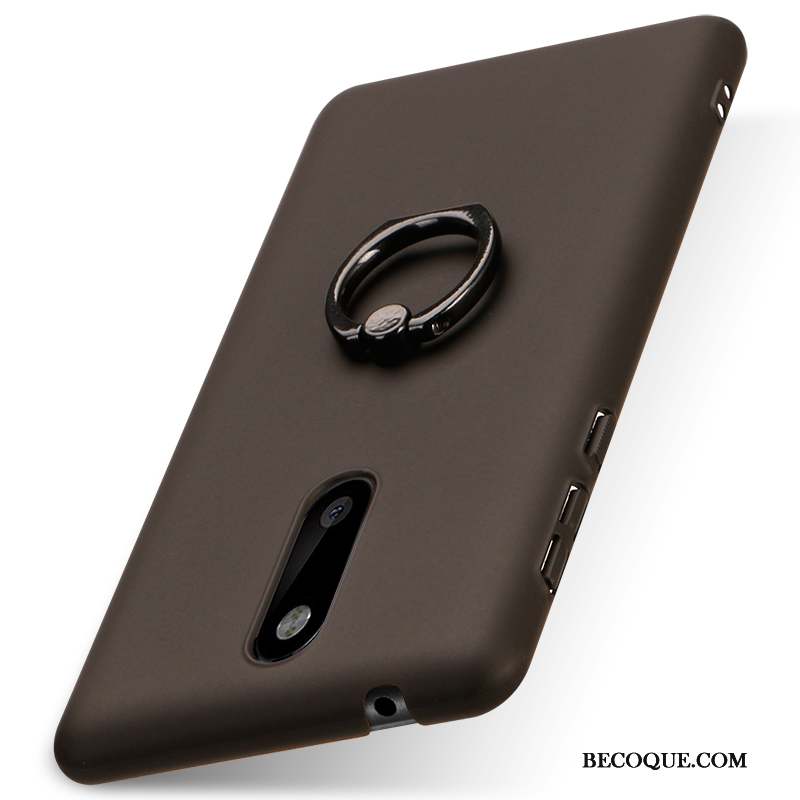 Nokia 8 Coque Support Délavé En Daim Étui Boucle Légères Difficile