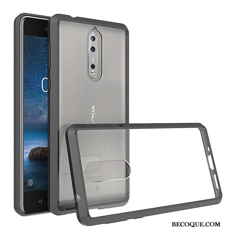 Nokia 8 Europe Rose Coque De Téléphone Border Créatif Protection