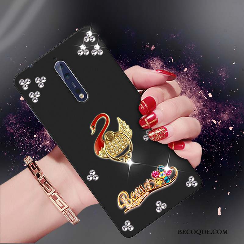 Nokia 8 Tendance Silicone Coque De Téléphone Strass Protection Fluide Doux