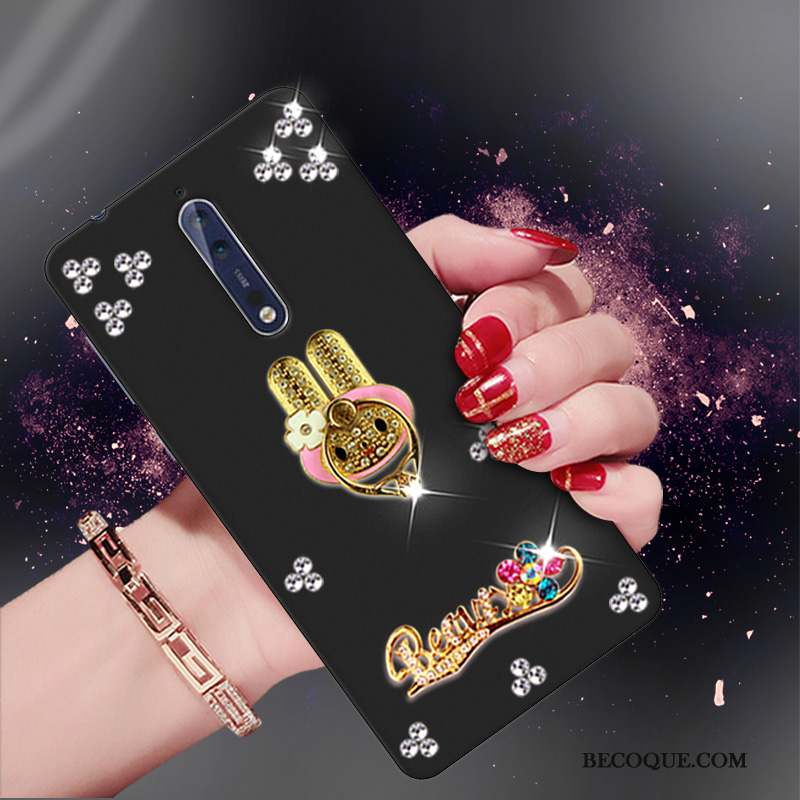 Nokia 8 Tendance Silicone Coque De Téléphone Strass Protection Fluide Doux