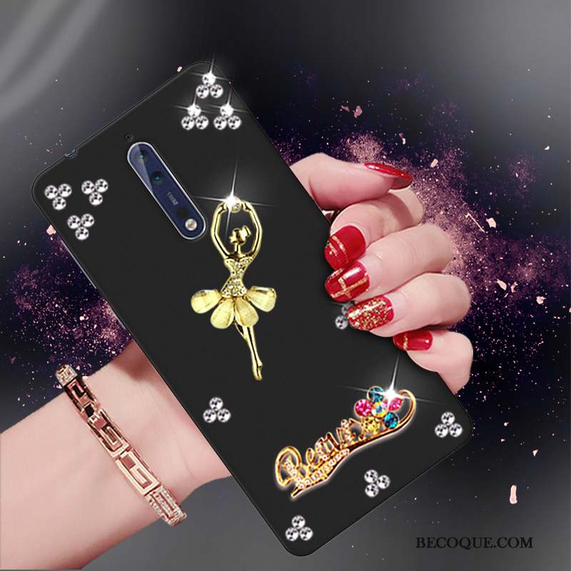 Nokia 8 Tendance Silicone Coque De Téléphone Strass Protection Fluide Doux