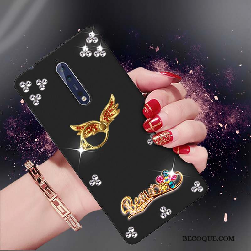 Nokia 8 Tendance Silicone Coque De Téléphone Strass Protection Fluide Doux