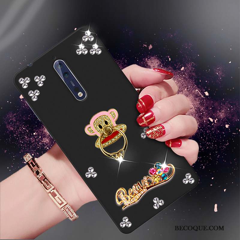 Nokia 8 Tendance Silicone Coque De Téléphone Strass Protection Fluide Doux