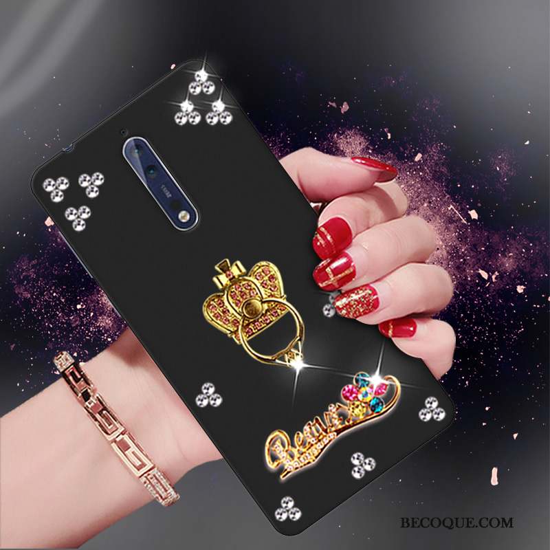 Nokia 8 Tendance Silicone Coque De Téléphone Strass Protection Fluide Doux