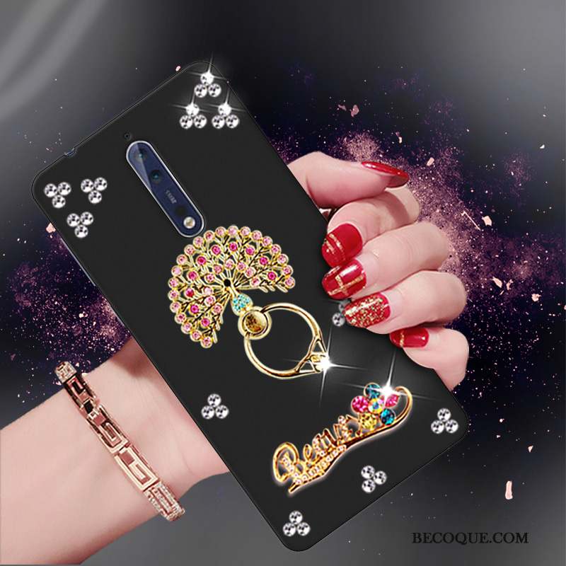 Nokia 8 Tendance Silicone Coque De Téléphone Strass Protection Fluide Doux