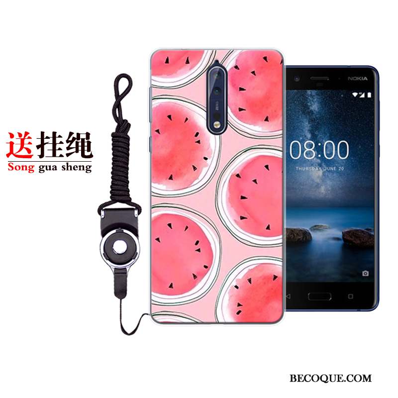 Nokia 8 Tout Compris Incassable Silicone Personnalité Coque De Téléphone Dessin Animé