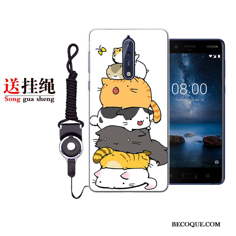 Nokia 8 Tout Compris Incassable Silicone Personnalité Coque De Téléphone Dessin Animé