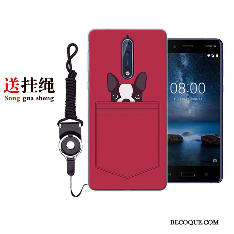 Nokia 8 Tout Compris Incassable Silicone Personnalité Coque De Téléphone Dessin Animé