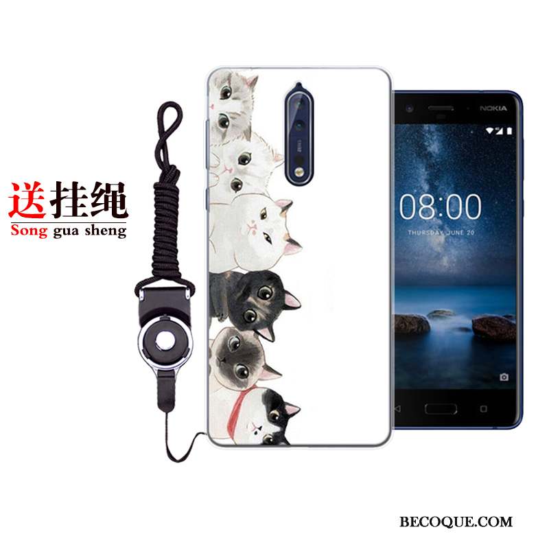 Nokia 8 Tout Compris Incassable Silicone Personnalité Coque De Téléphone Dessin Animé