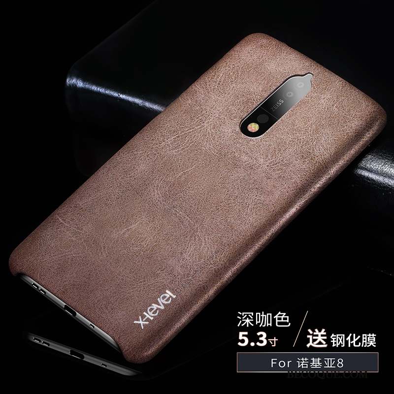 Nokia 8 Très Mince Clair Coque De Téléphone Fluide Doux Or Protection