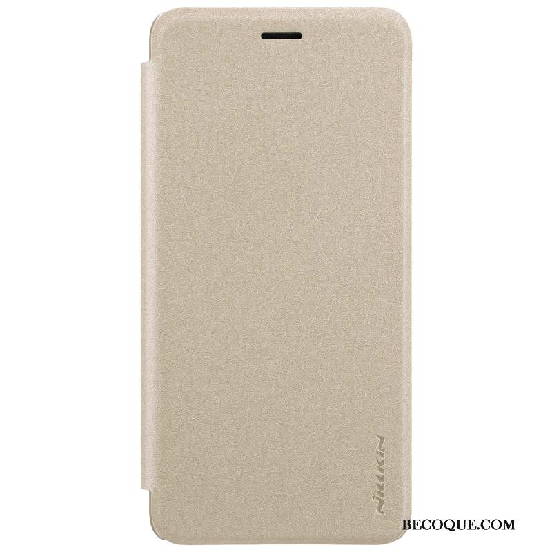 Nokia 8 Étui En Cuir Simple Or Housse Coque De Téléphone Protection