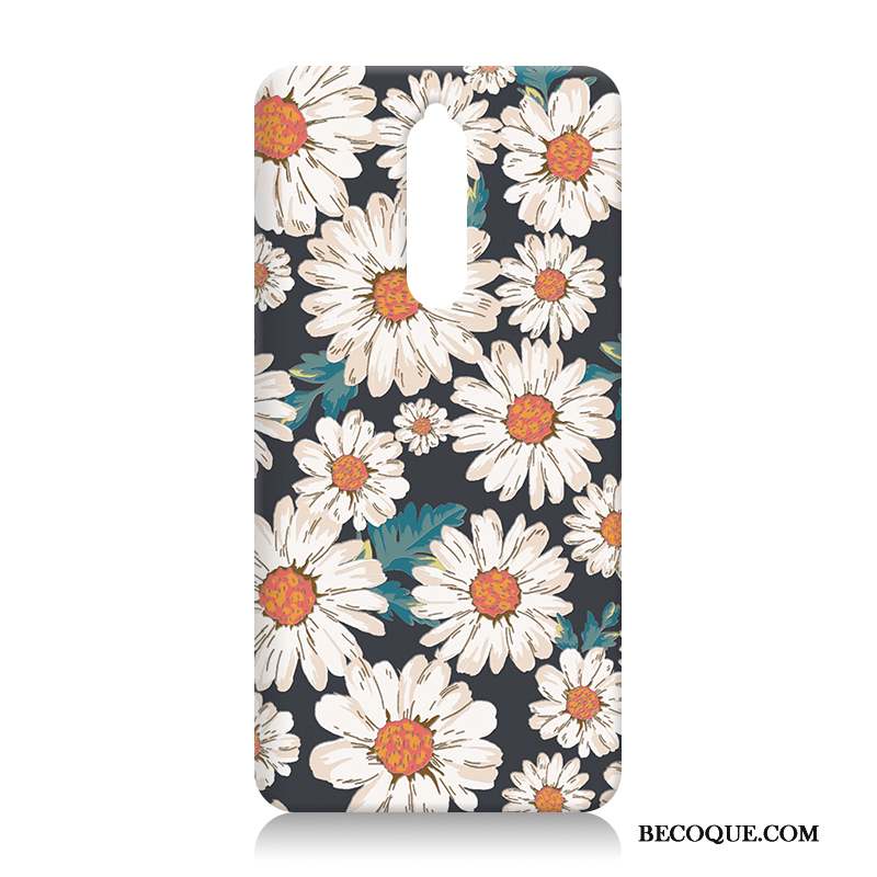 Nokia 8 Étui Peinture Bleu Dessin Animé Coque De Téléphone Personnalité