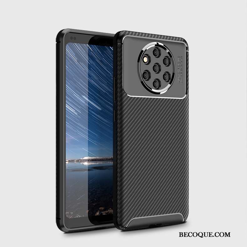 Nokia 9 Pureview Coque Protection Ballon Silicone Incassable Fluide Doux Noir