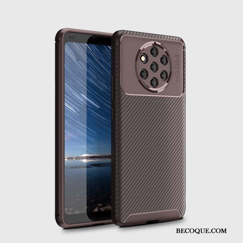 Nokia 9 Pureview Coque Protection Ballon Silicone Incassable Fluide Doux Noir