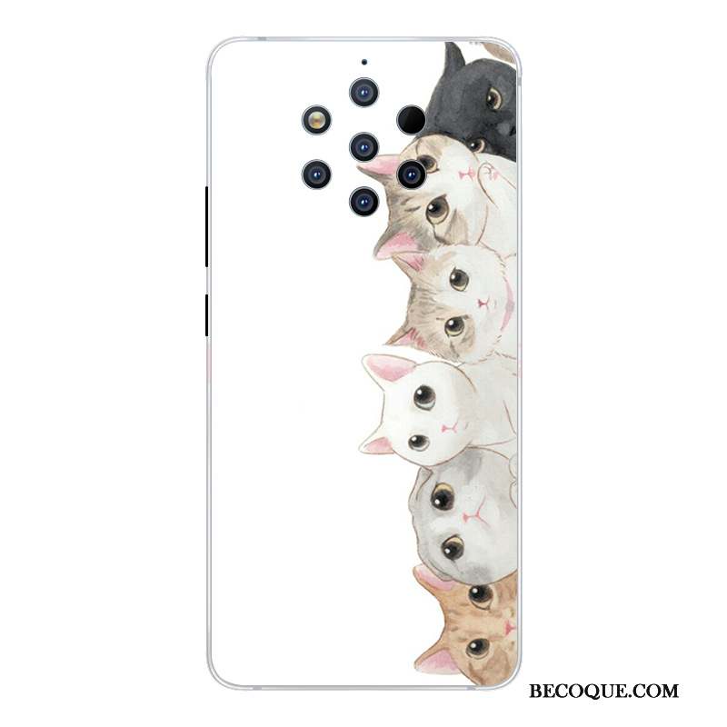 Nokia 9 Pureview Étui Protection Incassable Dessin Animé Rose Coque De Téléphone