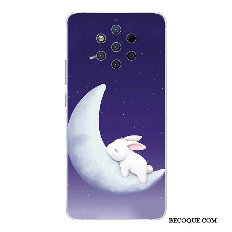 Nokia 9 Pureview Étui Protection Incassable Dessin Animé Rose Coque De Téléphone