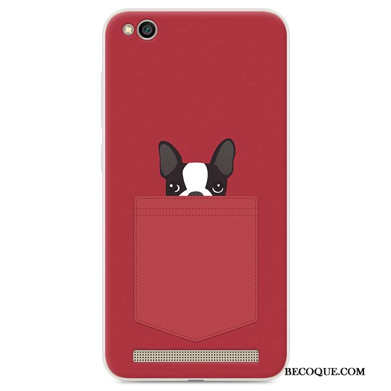 Redmi 5a Coque Multicolore Silicone Fluide Doux Incassable Rouge Protection