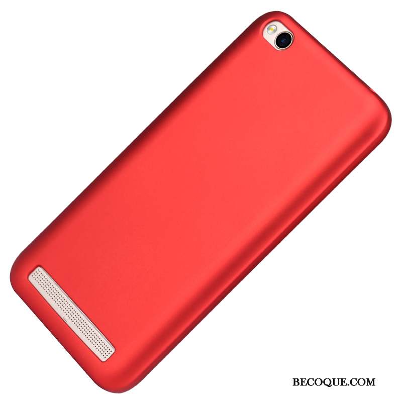 Redmi 5a Coque Rose Mince Tendance Fluide Doux Rouge Silicone