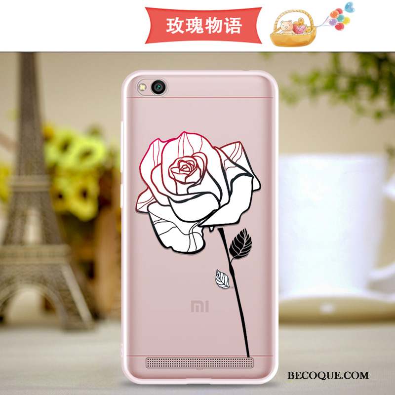 Redmi 5a Coque Rouge Incassable Légère Étui Protection Fluide Doux