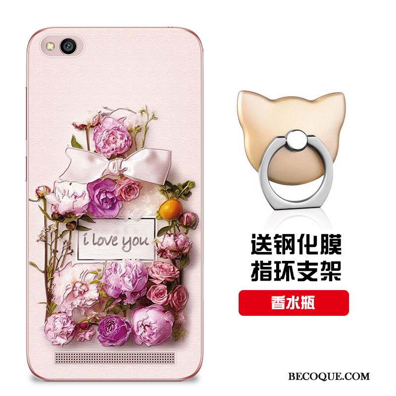 Redmi 5a Coque Étui Téléphone Portable Rose Petit Rouge Protection