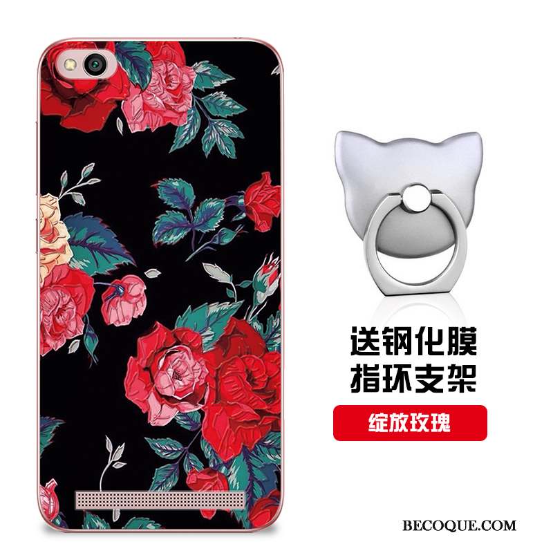 Redmi 5a Coque Étui Téléphone Portable Rose Petit Rouge Protection